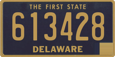 DE license plate 613428
