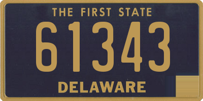 DE license plate 61343