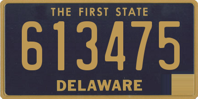 DE license plate 613475
