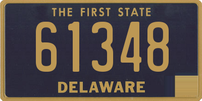 DE license plate 61348