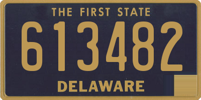DE license plate 613482