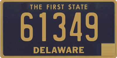 DE license plate 61349