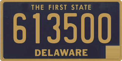 DE license plate 613500