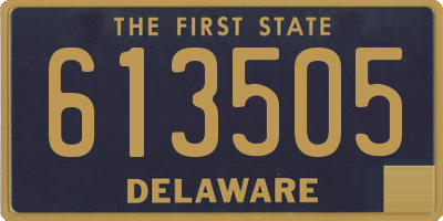 DE license plate 613505