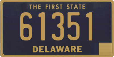 DE license plate 61351
