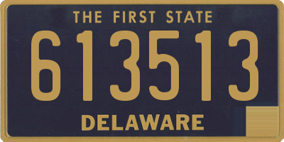 DE license plate 613513