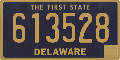 DE license plate 613528