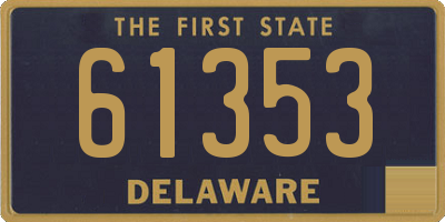 DE license plate 61353
