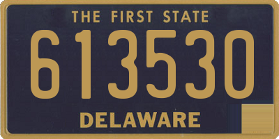 DE license plate 613530
