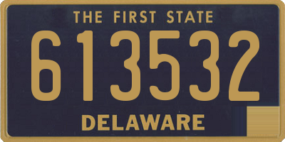 DE license plate 613532