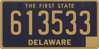 DE license plate 613533