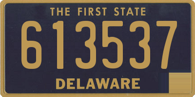 DE license plate 613537