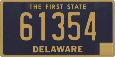 DE license plate 61354