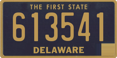 DE license plate 613541