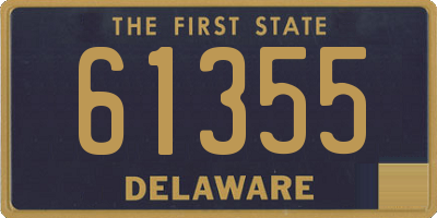 DE license plate 61355