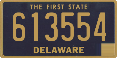DE license plate 613554