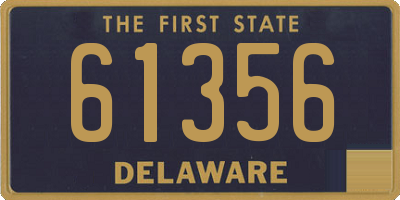 DE license plate 61356