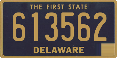 DE license plate 613562