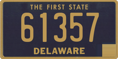 DE license plate 61357