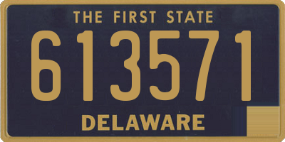DE license plate 613571