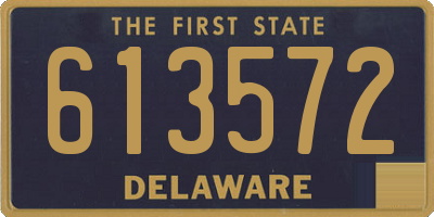 DE license plate 613572