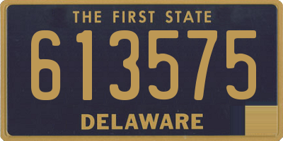 DE license plate 613575