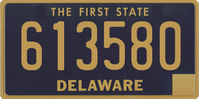DE license plate 613580