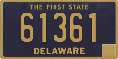 DE license plate 61361