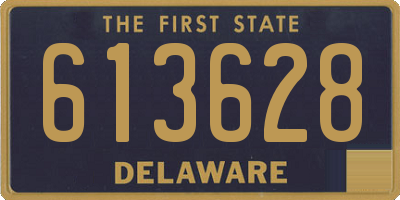 DE license plate 613628