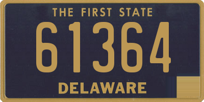 DE license plate 61364