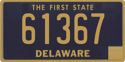 DE license plate 61367