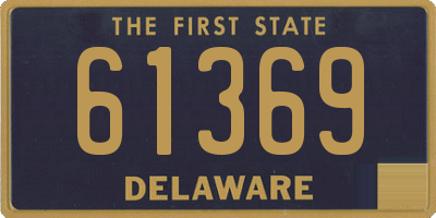 DE license plate 61369