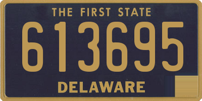 DE license plate 613695