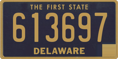 DE license plate 613697
