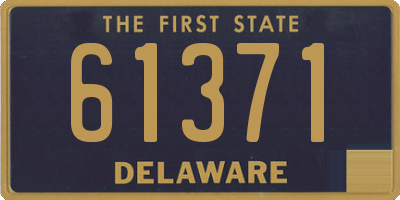 DE license plate 61371