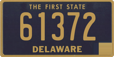 DE license plate 61372