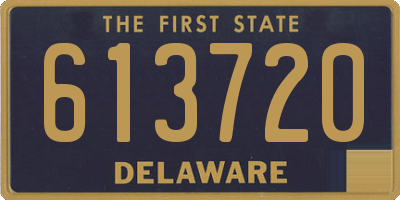 DE license plate 613720