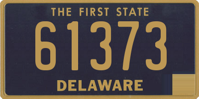 DE license plate 61373