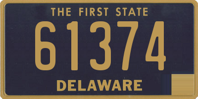 DE license plate 61374