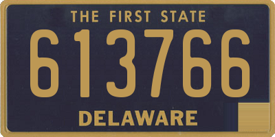 DE license plate 613766