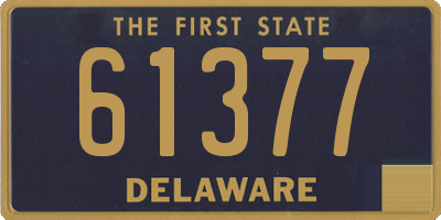 DE license plate 61377