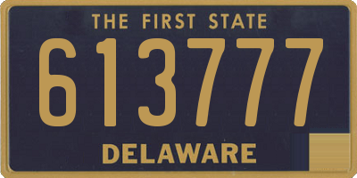 DE license plate 613777