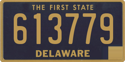 DE license plate 613779