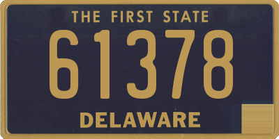 DE license plate 61378