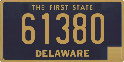 DE license plate 61380