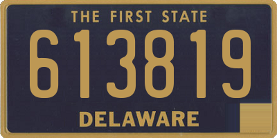 DE license plate 613819