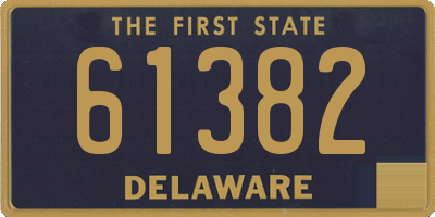 DE license plate 61382