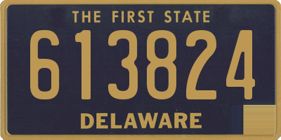 DE license plate 613824