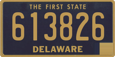 DE license plate 613826