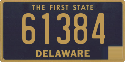 DE license plate 61384